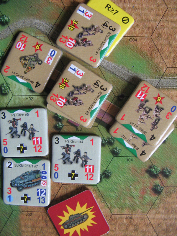 Soviet infantry counter attacks.