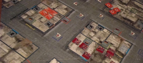 Bravo Team, upper right, is hors de combat, leaving Alpha to rescue the hostages alone. Soldiers' special abilities can only be used when activated individually, not as part of a team.