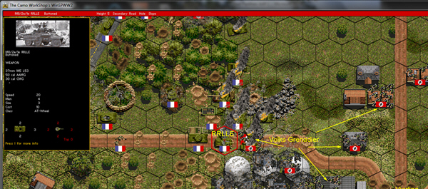 A Volks Grenadier Squad tries to take on an armored car. Click to see a larger image.