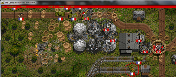 A Vierling takes aim at anM8. Click to enlarge the image.