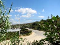 Piano Lupo: Although a tranquil and rather innocuous road junction, the &ldquo;Y&rdquo; intersection was the site of the deadly airborne battles fought on 10-11 July 1943 that helped save the beachhead held by the Big Red One and the 45th Division. Although not visible, the hillside on the right side of the road leading to Casa Priolo and Niscemi was honeycombed with Italian bunkers, some of which still remain. Note the hothouses on the left. (Shirley D&rsquo;Este)