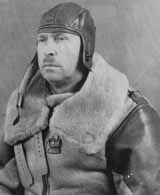 Major Neal Creighton in free balloon flight suite