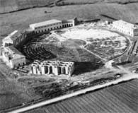 The Tobacco Factory situated not far north of the town of Persano was the scene of some of the bitterest fighting in the American sector of the Salerno beachhead. (National Archives)