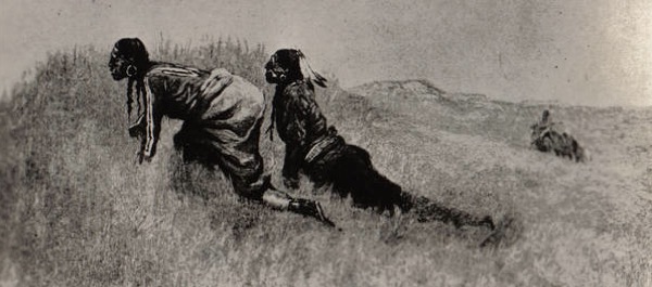 Illustrated publications like Harpers and Leslie's depended on artists to sketch events on the Western frontier. Frederick Remington, National Archives. 
