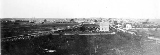 A view of Gettysburg, taken soon after the battle. National Archives.