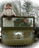 Ellwood Von Seiblold as Patton in 'The Americans in the Bulge.'