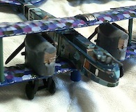 Miniatures must be purchased as accessory packs. A bomber like this giant Gotha can cost $30 but come prepainted, with their own stands.