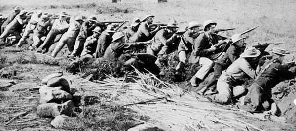 Boer  Kommando prepares for action during the Second Boer War.