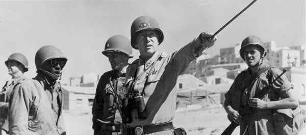 Gen. George S. Patton Jr. in Sicily in 1943. (National Archives)