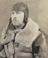 Major Neal Creighton in free balloon Flight Suite.