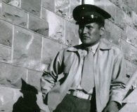 Code talker Chester Nez in a relaxed moment during World War II; photo courtesy Chester Nez