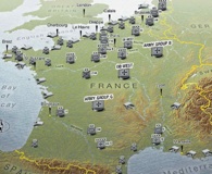 Map of German deployments in France and Northern Italy. Click to enlarge.