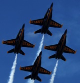 The U.S. Navy Blue Angels.