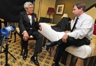 Interviewing Lt. Col. (ret) James Megellas, the most decorated officer in the history of the 82nd Airborne Divsion.