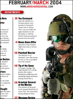 Armchair General March 2004 Issue Index 2