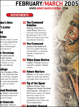 Armchair General March 2005 Issue Index 2