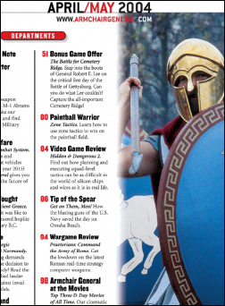 Armchair General May 2004 Issue Index 2